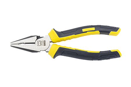 Great Wall Industrial-Grade German-Style Bi-Color Handle Combination Pliers，Labor-Saving