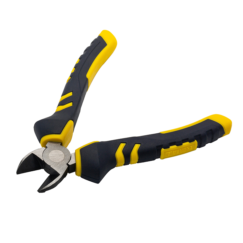 Great Wall Industrial-Grade German-Style Bi-Color Handle Diagonal Cutters Pliers，Labor-Saving