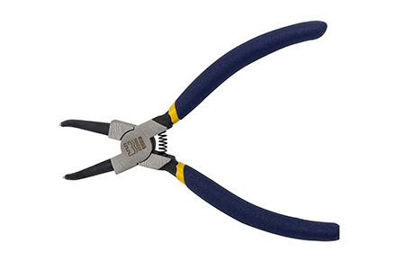 Great Wall Cr-V American-Style Polished Bent Internal Snap Ring Pliers, Dip Handle