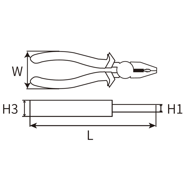 Great Wall Professional Cr-V European-Style Polished Combination Pliers