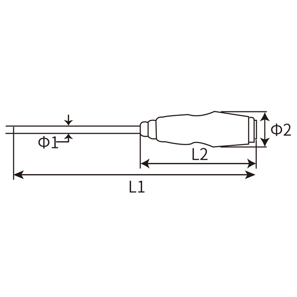 Great Wall Precision S2 Steel Durable Rubber Handle Phillips Screwdriver